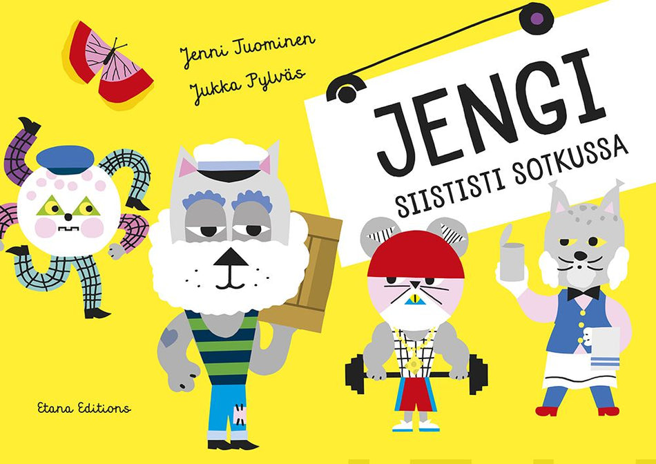 Valokuva kirjasta Jenni Tuominen / Jukka Pylväs Jengi siististi sotkussa, kuuluu tuoteryhmään Lasten kuvakirjat.