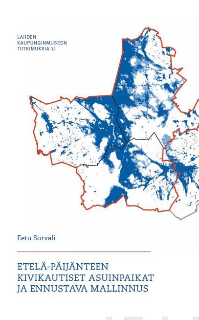 Valokuva kirjasta Eetu Sorvali Etelä-Päijänteen kivikautiset asuinpaikat ja ennustava mallinnus, kuuluu tuoteryhmään Historia.