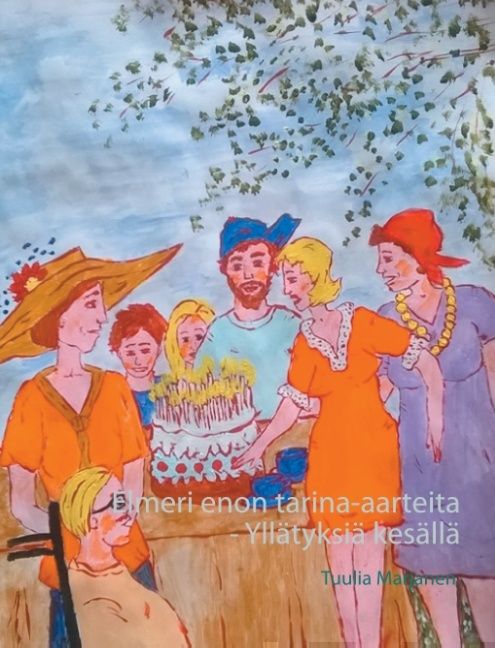 Valokuva kirjasta Tuulia Marjanen Elmeri enon tarina-aarteita, kuuluu tuoteryhmään Lasten kuvakirjat.