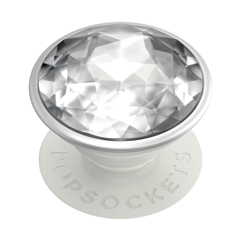 Valokuva tuotteesta Älypuhelimen pidike PopSocket PopGrip Disco Crystal Silver, kuuluu tuoteryhmään Muut tarvikkeet.