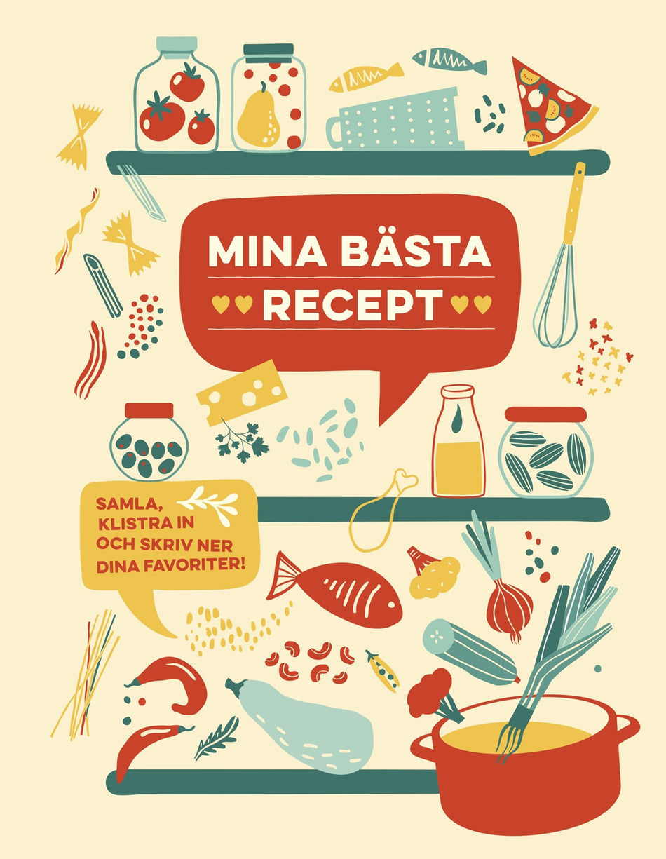Valokuva kirjasta  Mina bästa recept, kuuluu tuoteryhmään Ruots harrasteet taide.