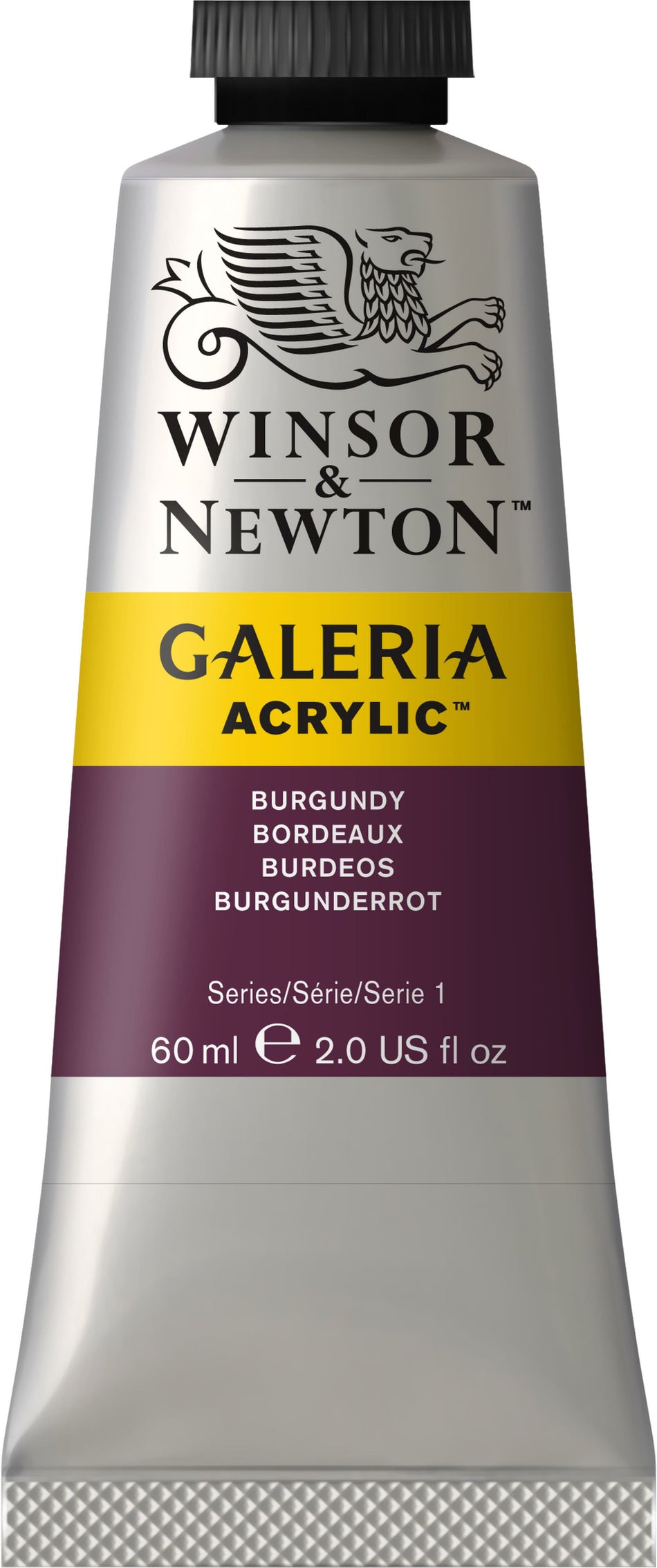 Valokuva tuotteesta Akryyliväri 60ml 075 Burgundy W&amp;N Galeria, kuuluu tuoteryhmään Taidetarvikkeet.