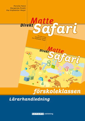 Valokuva kirjasta Pernilla Falck / Margareta Picetti / Siw Elofsdotter Meijer Matte Direkt Safari Förskoleklassen Lärarhandledning, kuuluu tuoteryhmään Ruots lapset nuoret ja sarjakuvat.