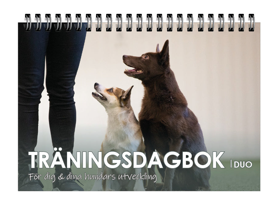 Valokuva kirjasta  Träningsdagbok Duo : för dig och dina hundars utveckling, kuuluu tuoteryhmään Ruots harrasteet taide.