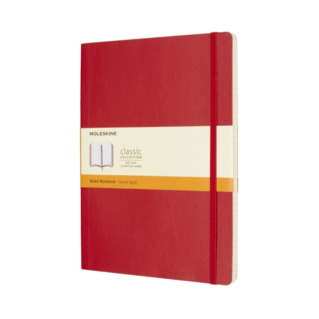 Valokuva kirjasta  Moleskine Scarlet Red Extra Large Ruled Notebook Soft, kuuluu tuoteryhmään Muut ulkomaiset kirjat.