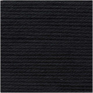 Lanka Mega Wool Chunky 100g black musta Rico Design