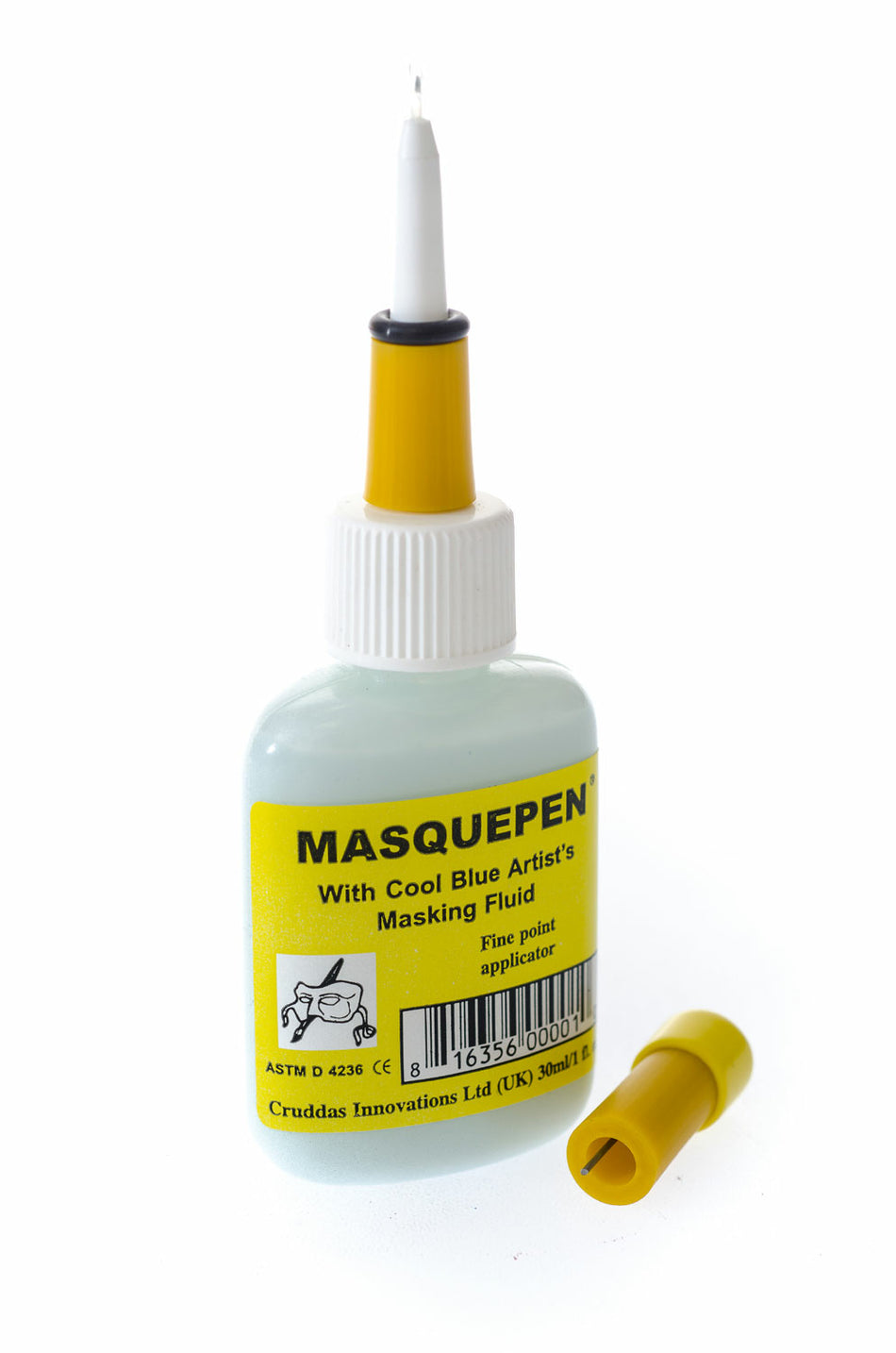 Valokuva tuotteesta Maskinestekynä 30ml 0,8mm kärjellä, Masquepen, kuuluu tuoteryhmään Taidetarvikkeet.