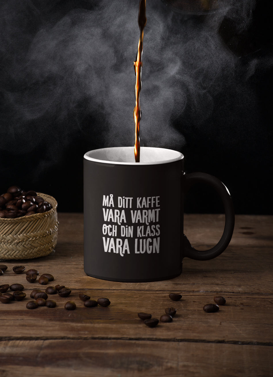 Valokuva kirjasta  Kaffemugg - Må ditt kaffe vara varmt och din klass vara lugn (VIT INSIDA), kuuluu tuoteryhmään Ruots harrasteet taide.