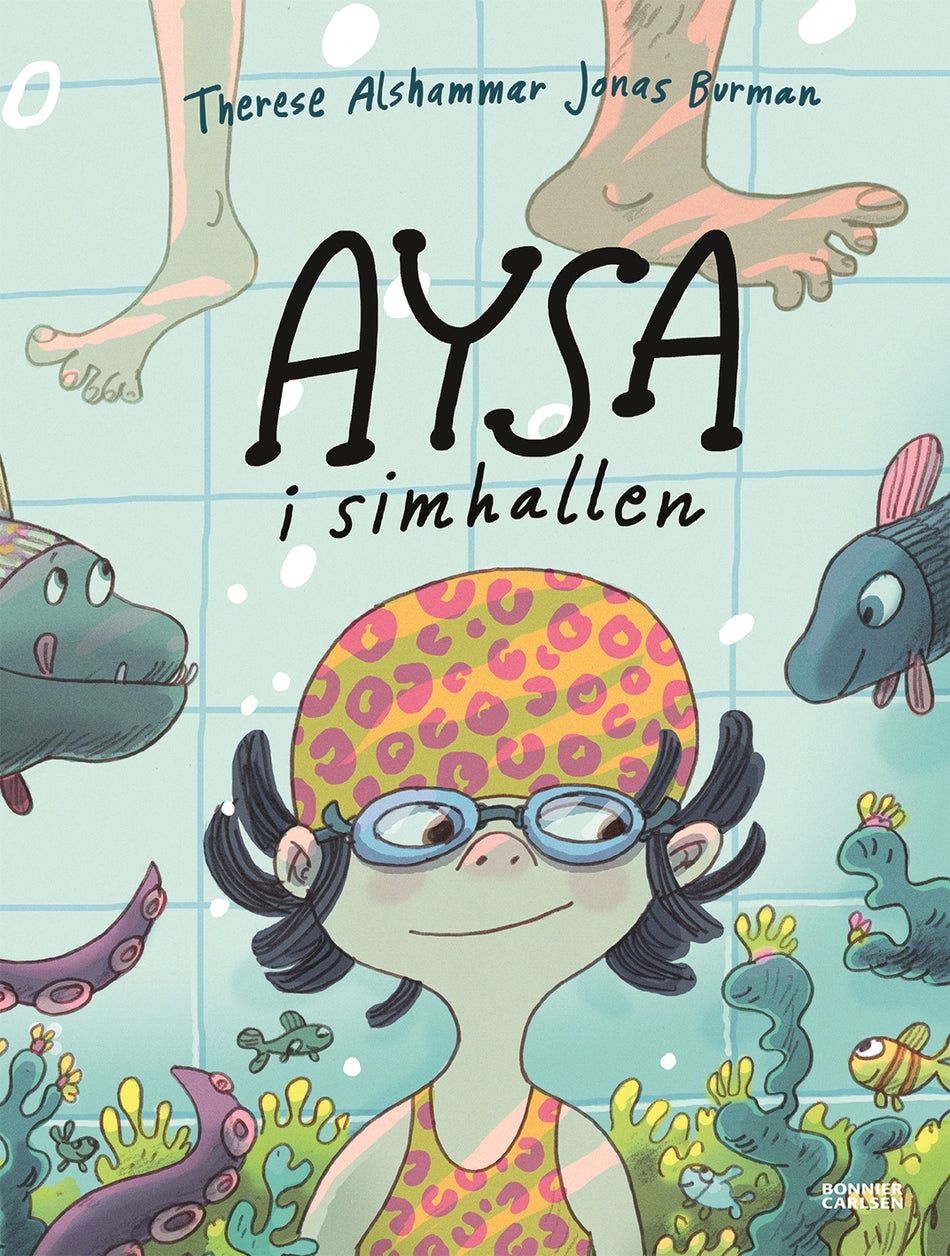 Valokuva kirjasta Therese Alshammar Aysa i simhallen, kuuluu tuoteryhmään Ruots lapset nuoret ja sarjakuvat.