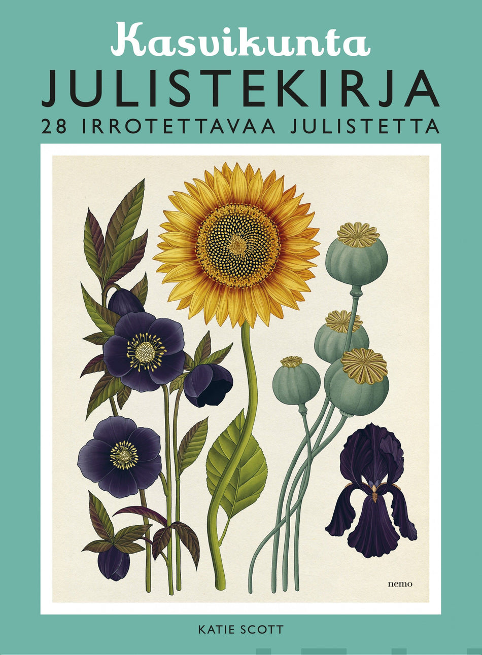 Valokuva kirjasta Katie Scott Kasvikunta julistekirja, kuuluu tuoteryhmään Luonto.