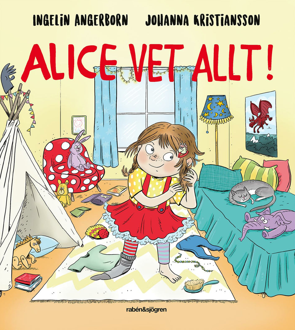 Valokuva kirjasta Ingelin Angerborn / Johanna Kristiansson Alice vet allt!, kuuluu tuoteryhmään Ruots lapset nuoret ja sarjakuvat.