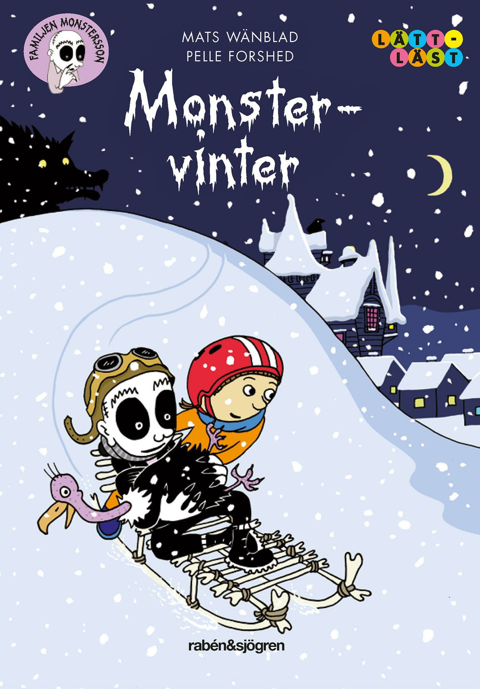 Valokuva kirjasta Mats Wänblad Monstervinter, kuuluu tuoteryhmään Ruots lapset nuoret ja sarjakuvat.