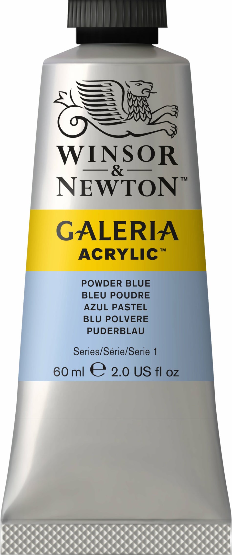 Valokuva tuotteesta Akryyliväri 60ml 446 Powder blue W&amp;N Galeria, kuuluu tuoteryhmään Taidetarvikkeet.