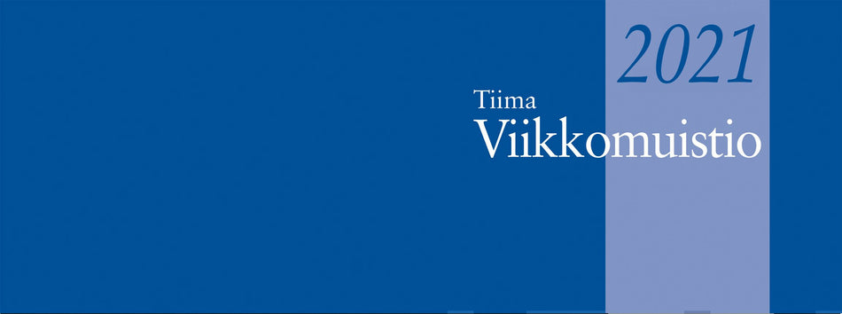 Valokuva tuotteesta Tiima 7 viikkomuistio liimattu 2021, kuuluu tuoteryhmään Tasku- ja pöytäkalenterit.