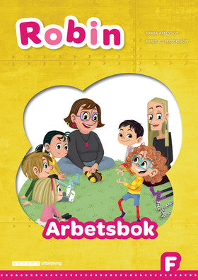 Valokuva kirjasta Maria Axelsson / Marie Kallin Fredriksson Robin Förskoleklass Arbetsbok, kuuluu tuoteryhmään Ruots lapset nuoret ja sarjakuvat.