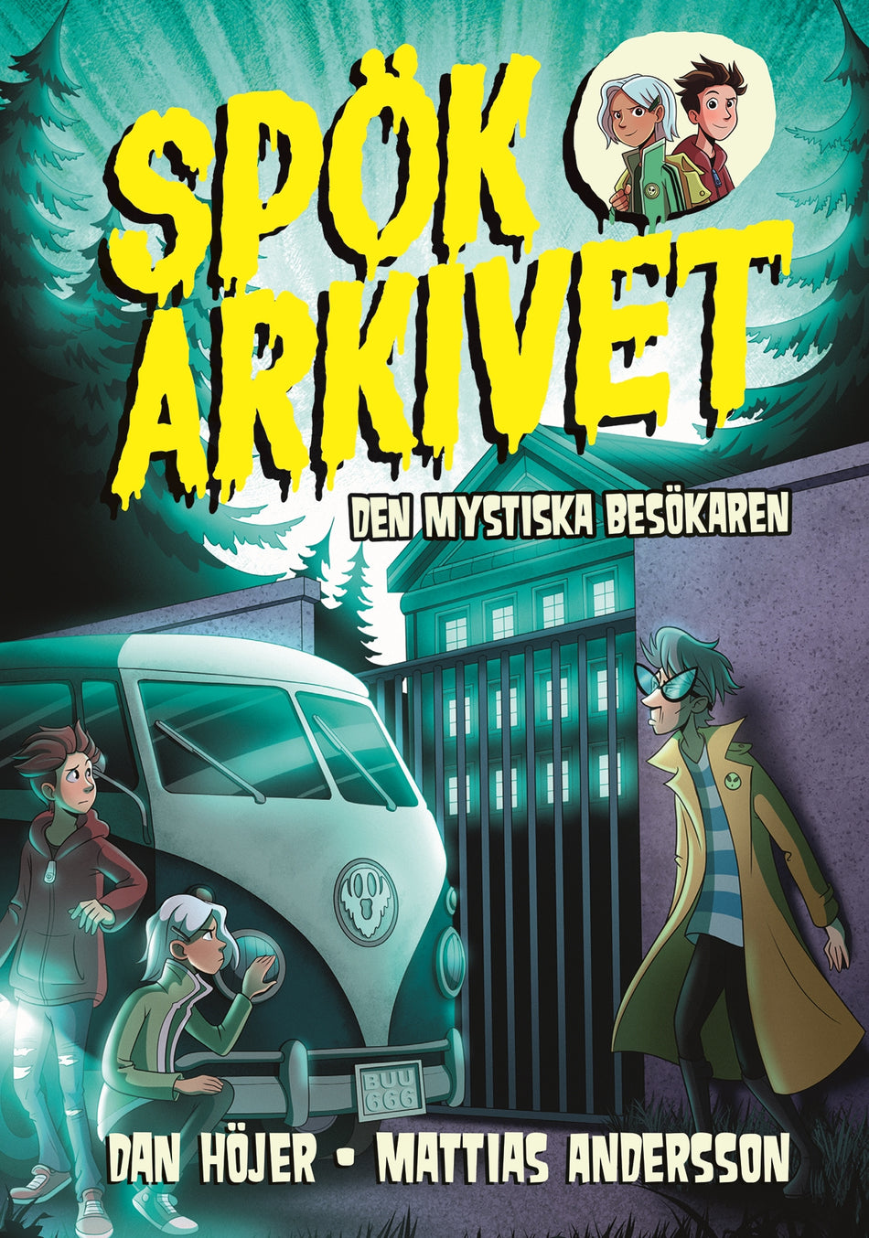 Valokuva kirjasta Dan Höjer Spökarkivet: Den mystiska besökaren, kuuluu tuoteryhmään Ruots lapset nuoret ja sarjakuvat.