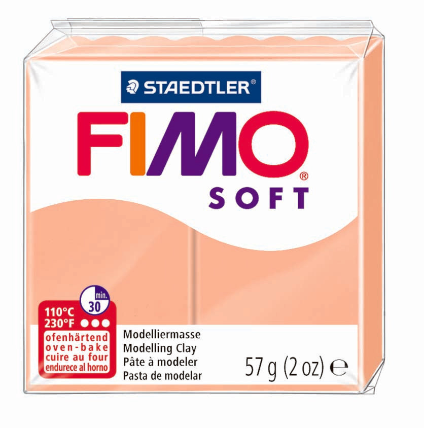 Valokuva tuotteesta Fimo Soft perusväri 43 pale pink, kuuluu tuoteryhmään Askartelutarvikkeet.