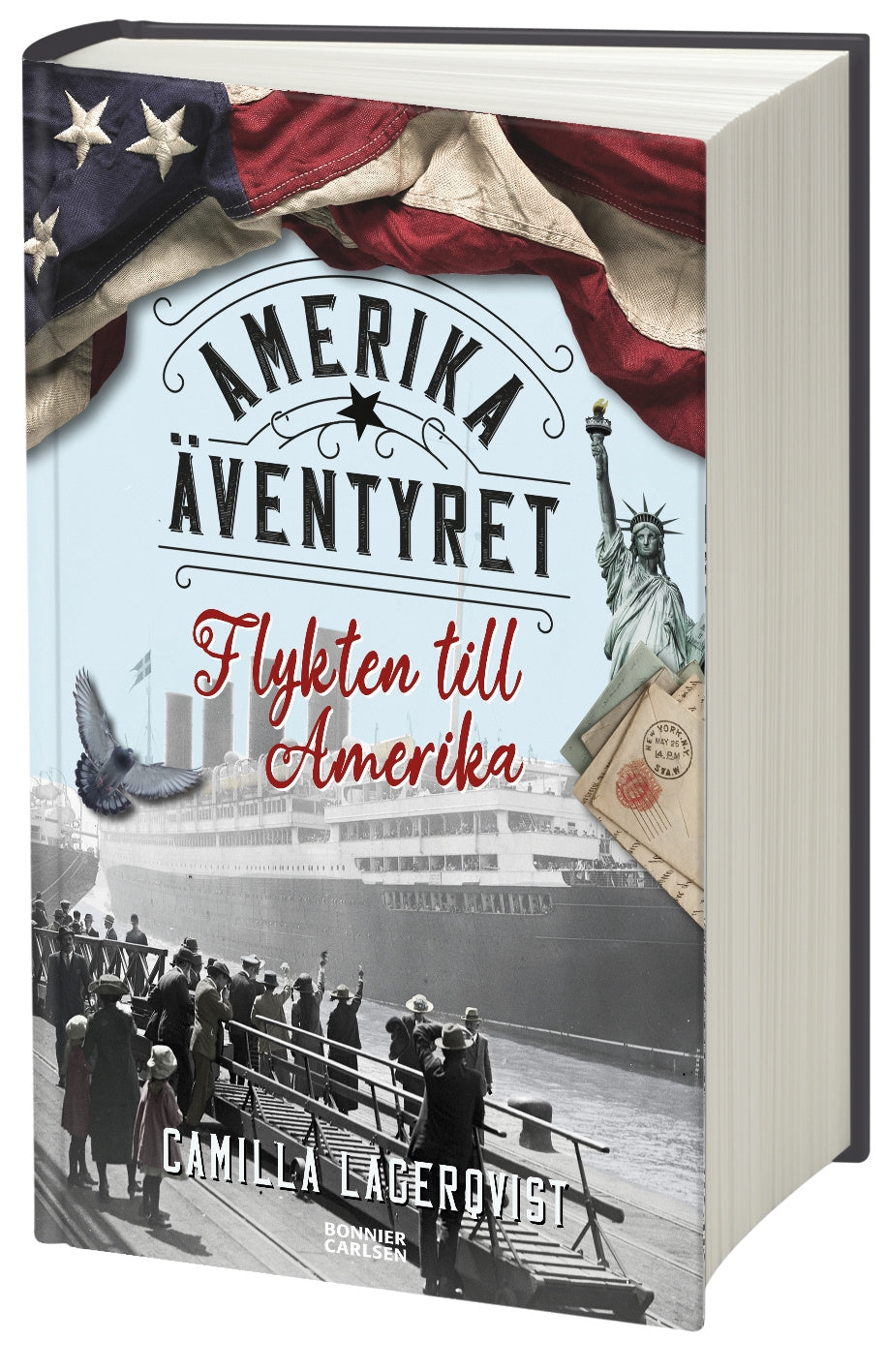 Valokuva kirjasta Camilla Lagerqvist Flykten till Amerika, kuuluu tuoteryhmään Ruots lapset nuoret ja sarjakuvat.