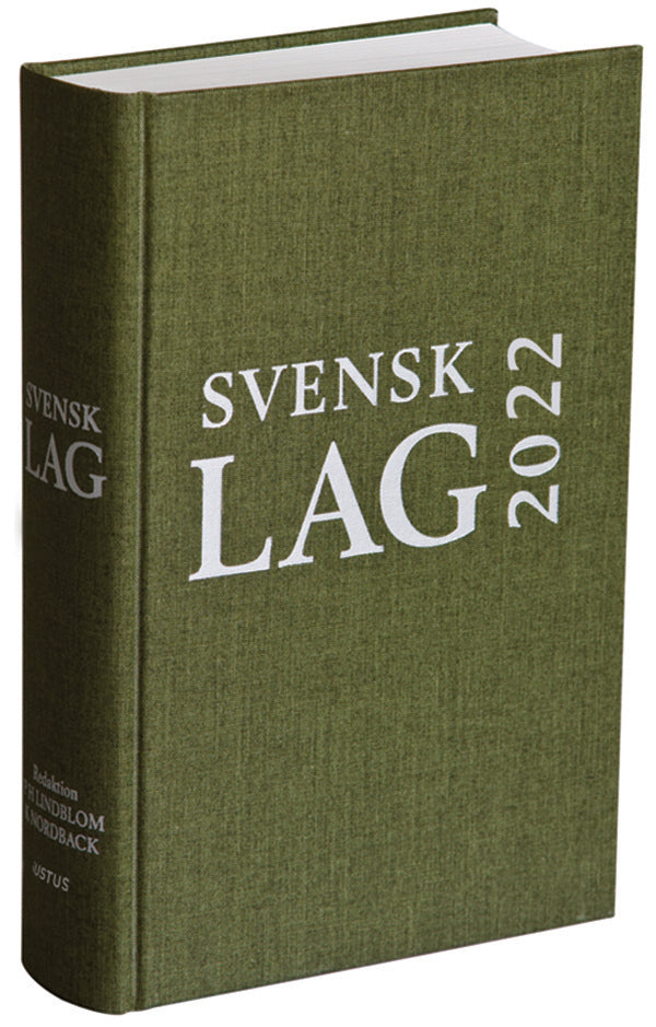 Valokuva kirjasta  Svensk lag 2022, kuuluu tuoteryhmään Ruots muu tieto.