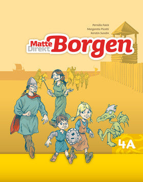 Valokuva kirjasta Margareta Picetti / Pernilla Falck / Kerstin Sundin Matte Direkt Borgen Grundbok 4A Ny upplaga, kuuluu tuoteryhmään Ruots lapset nuoret ja sarjakuvat.