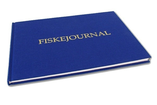 Valokuva kirjasta Joakim von Stockenström Fiskejournal tyg (fiskedagbok), kuuluu tuoteryhmään Ruots harrasteet taide.
