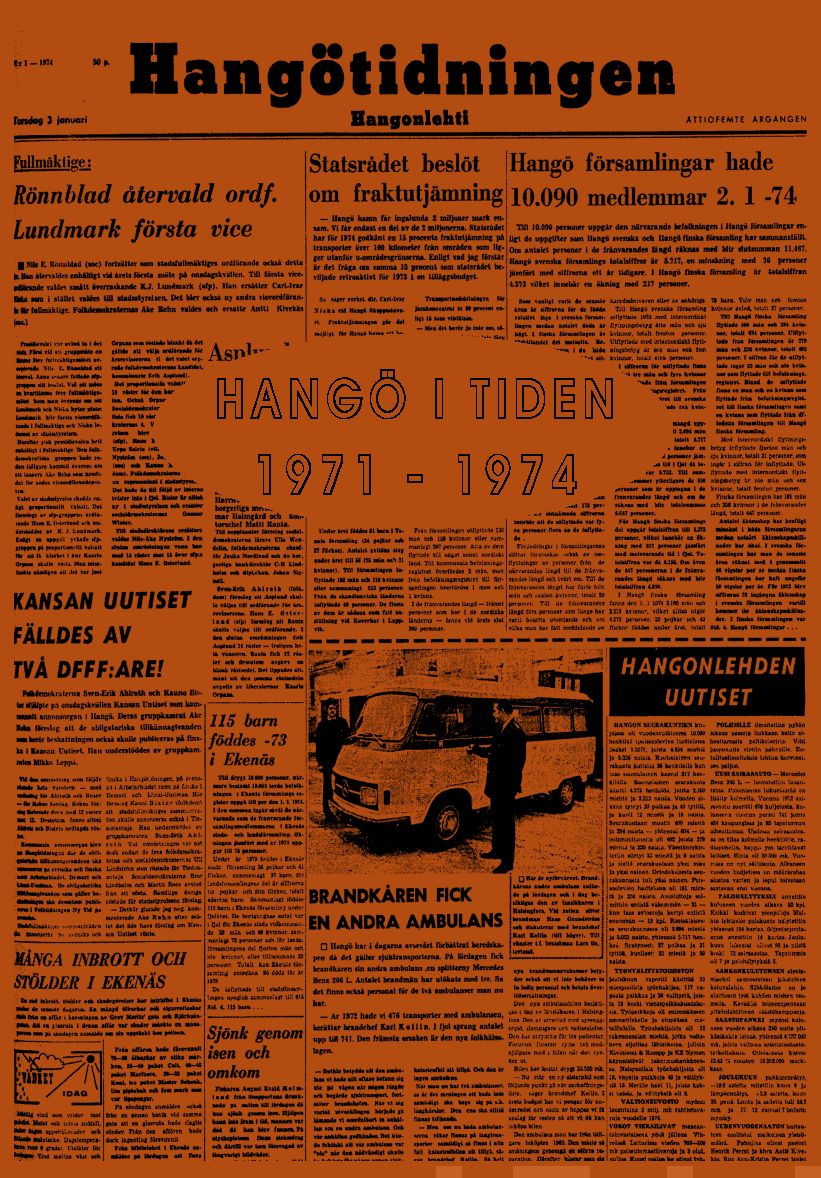 Valokuva kirjasta  Hangö i tiden 1971-1974, kuuluu tuoteryhmään Historia.