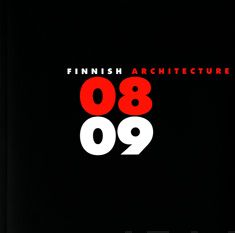 Valokuva kirjasta  Finnish architecture 08-09, kuuluu tuoteryhmään Taiteet.