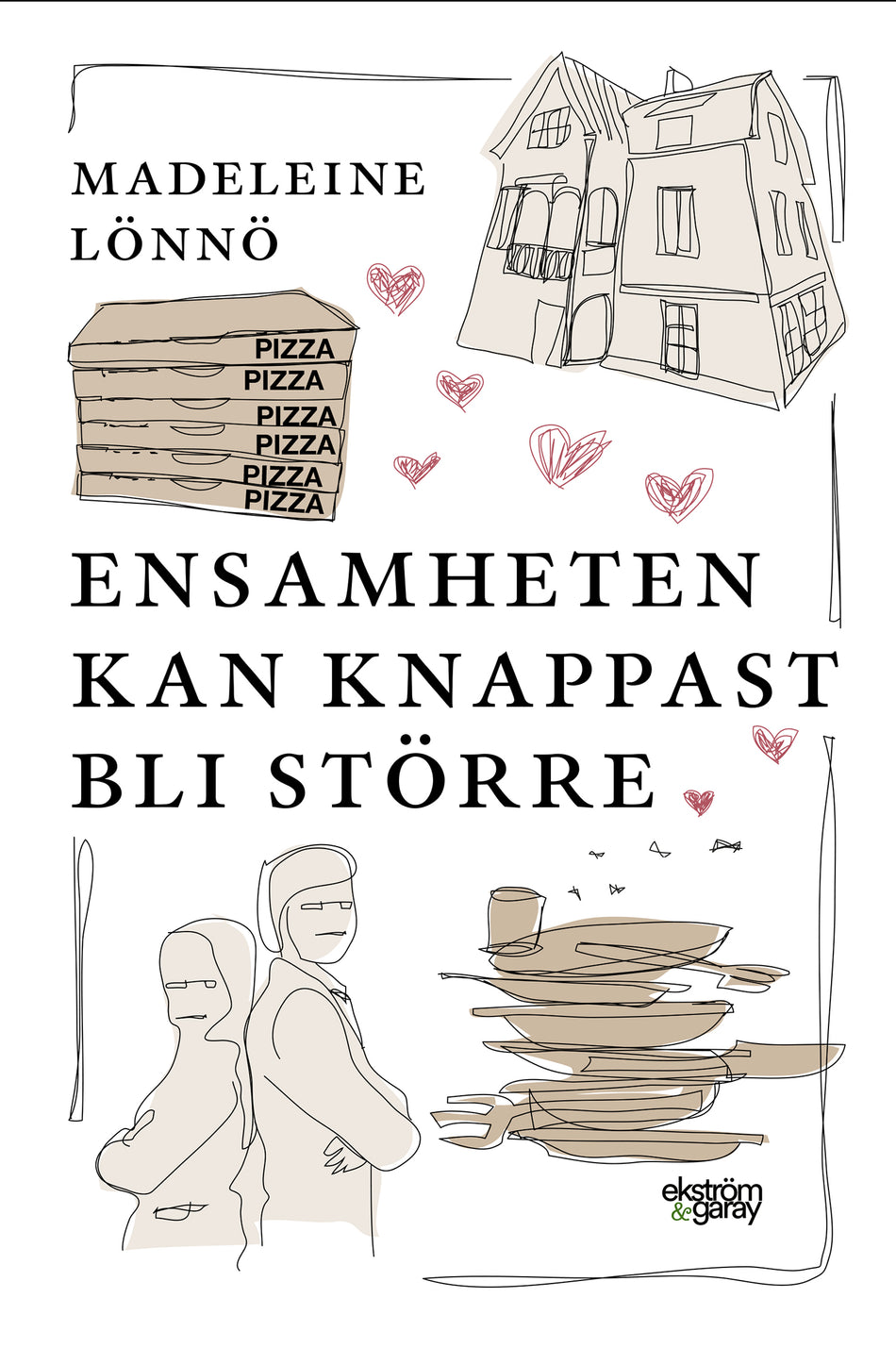 Valokuva kirjasta Madeleine Lönnö Ensamheten kan knappast bli större, kuuluu tuoteryhmään Ruots kaunokirjat.