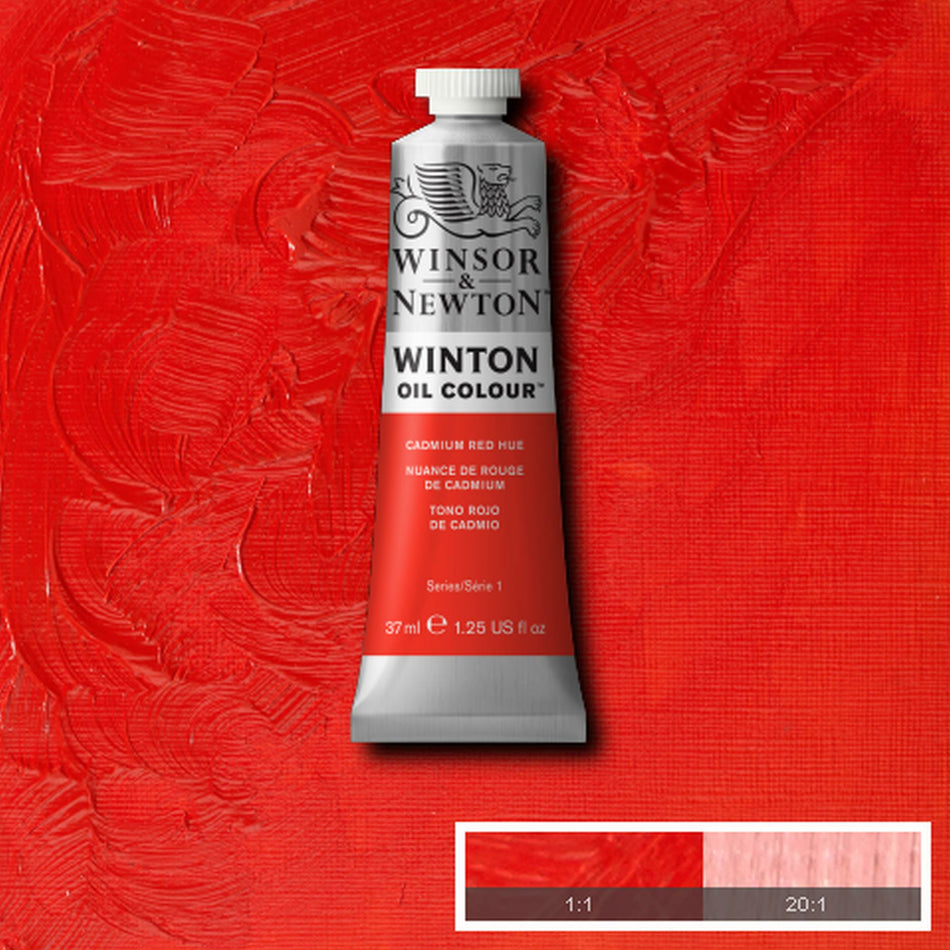 Valokuva tuotteesta Öljyväri 37ml 095 Cadmium red hue W&amp;N Winton, kuuluu tuoteryhmään Taidetarvikkeet.