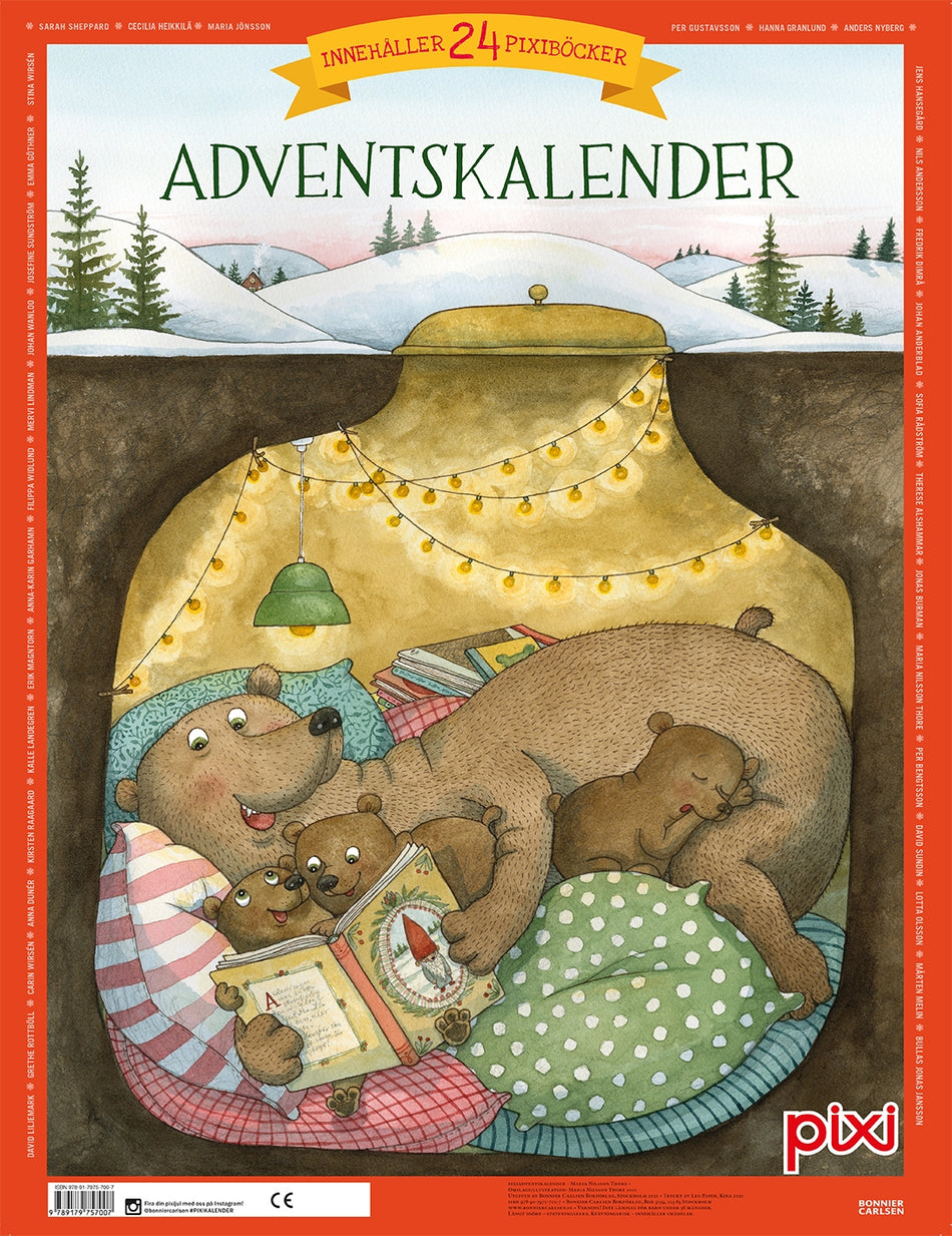 Valokuva kirjasta  Pixi adventskalender – Maria Nilsson Thore, kuuluu tuoteryhmään Ruots lapset nuoret ja sarjakuvat.