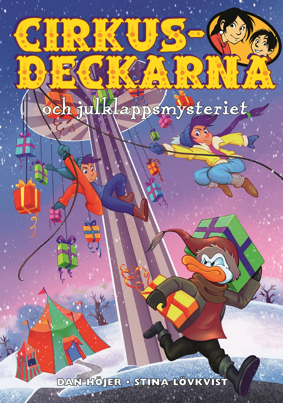 Valokuva kirjasta Dan Höjer Cirkusdeckarna och julklappsmysteriet, kuuluu tuoteryhmään Ruots lapset nuoret ja sarjakuvat.