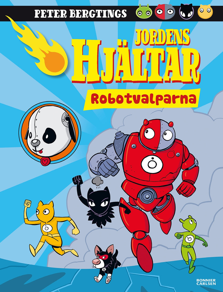 Valokuva kirjasta Peter Bergting Robotvalparna, kuuluu tuoteryhmään Ruots lapset nuoret ja sarjakuvat.