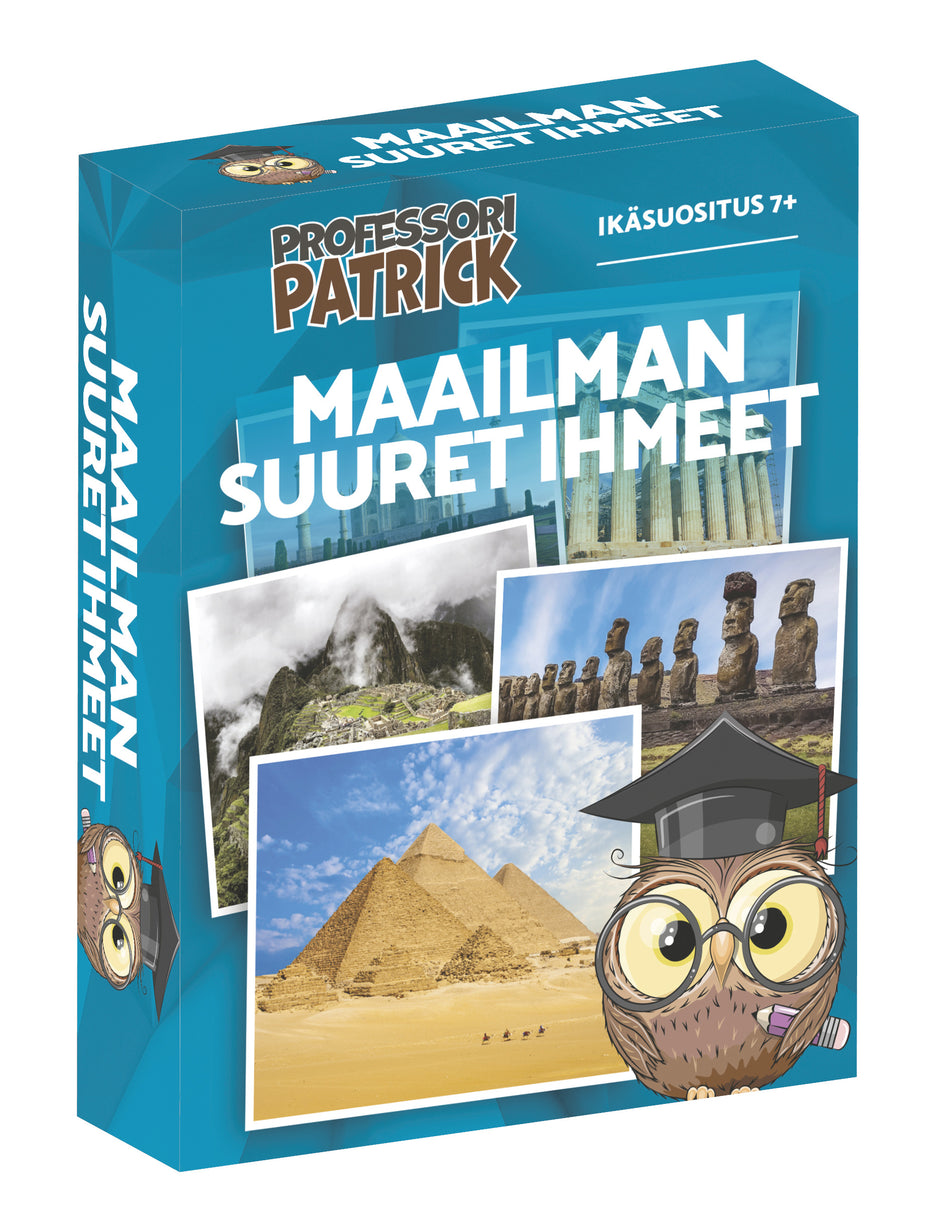 Valokuva tuotteesta Maailman Suuret Ihmeet - Tietovisa, kuuluu tuoteryhmään Pelikortit.