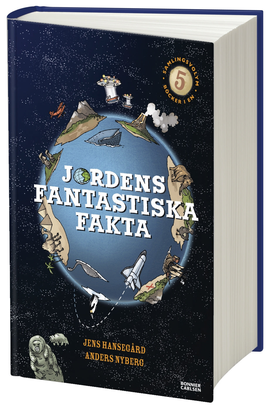 Valokuva kirjasta Jens Hansegård Jordens fantastiska fakta (samlingsvolym, 5 böcker i en), kuuluu tuoteryhmään Ruots lapset nuoret ja sarjakuvat.