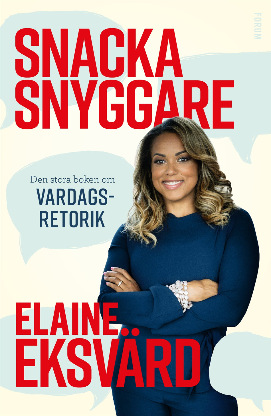 Valokuva kirjasta Elaine Eksvärd Snacka snyggare : den stora boken om vardagsretorik, kuuluu tuoteryhmään Ruots muu tieto.