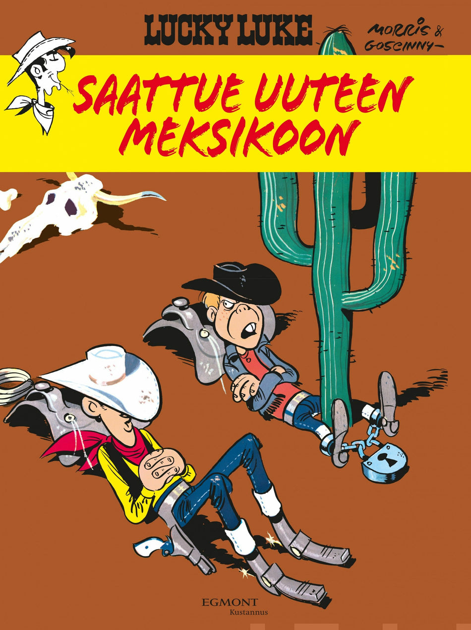 Valokuva kirjasta Rene Goscinny Lucky Luke 28: Saattue Uuteen Meksikoon, kuuluu tuoteryhmään Nuorten romaanit.