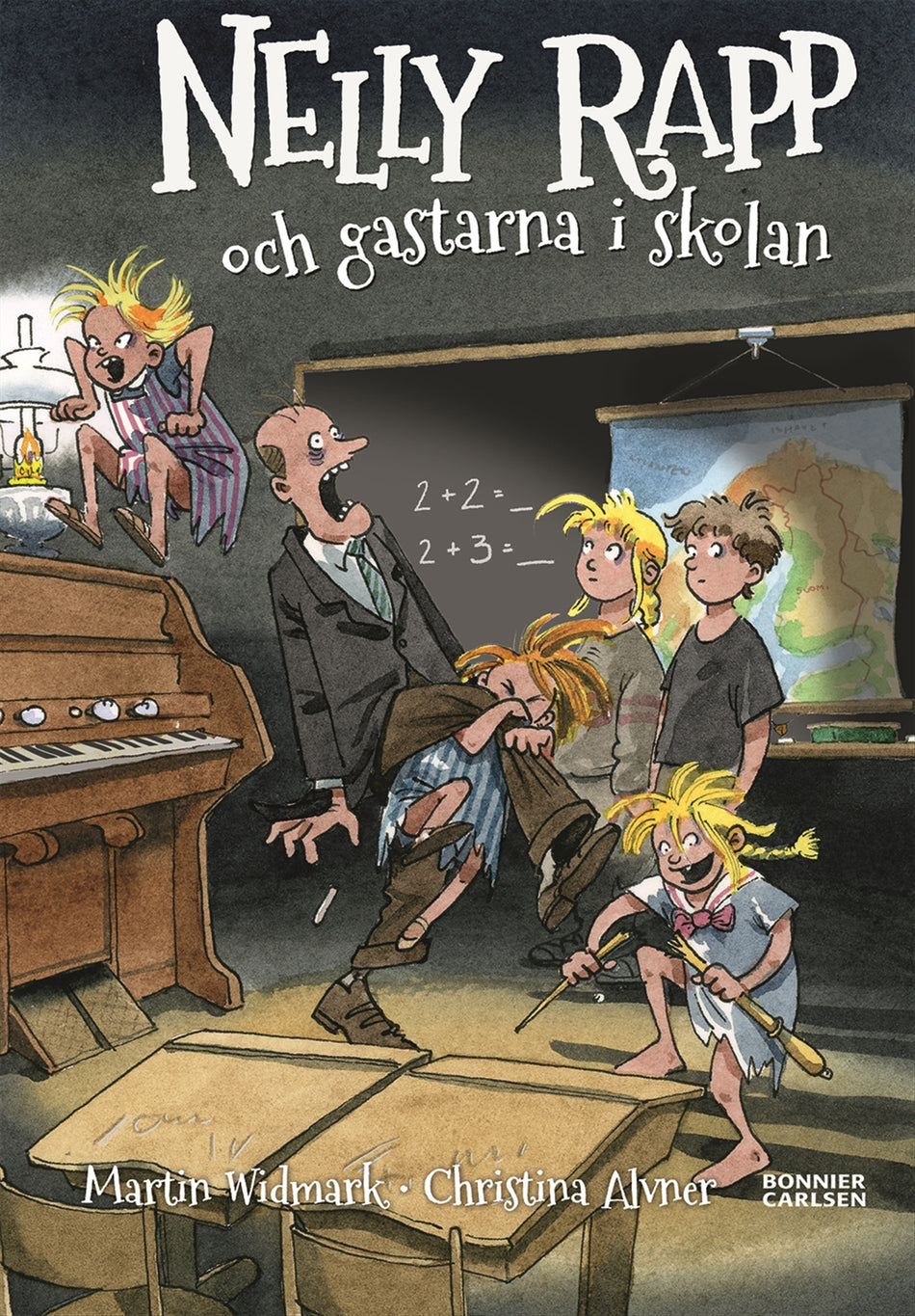 Valokuva kirjasta Martin Widmark Nelly Rapp och gastarna i skolan, kuuluu tuoteryhmään Ruots lapset nuoret ja sarjakuvat.