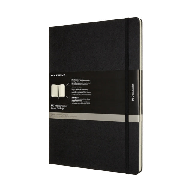 Valokuva kirjasta  Moleskine Pro Project Planner 12 Months A4 Black, kuuluu tuoteryhmään Muut ulkomaiset kirjat.