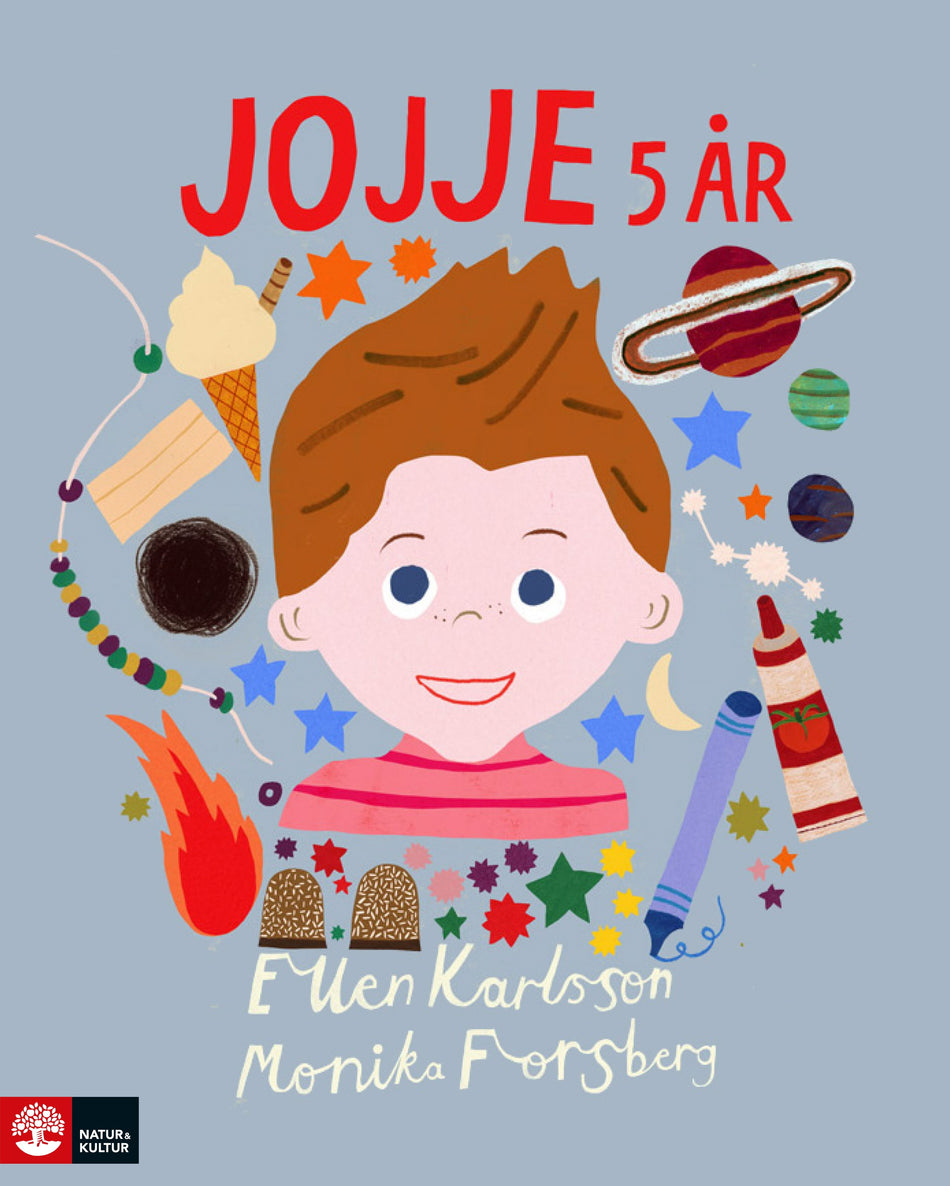 Valokuva kirjasta Ellen Karlsson Jojje 5 år, kuuluu tuoteryhmään Ruots lapset nuoret ja sarjakuvat.
