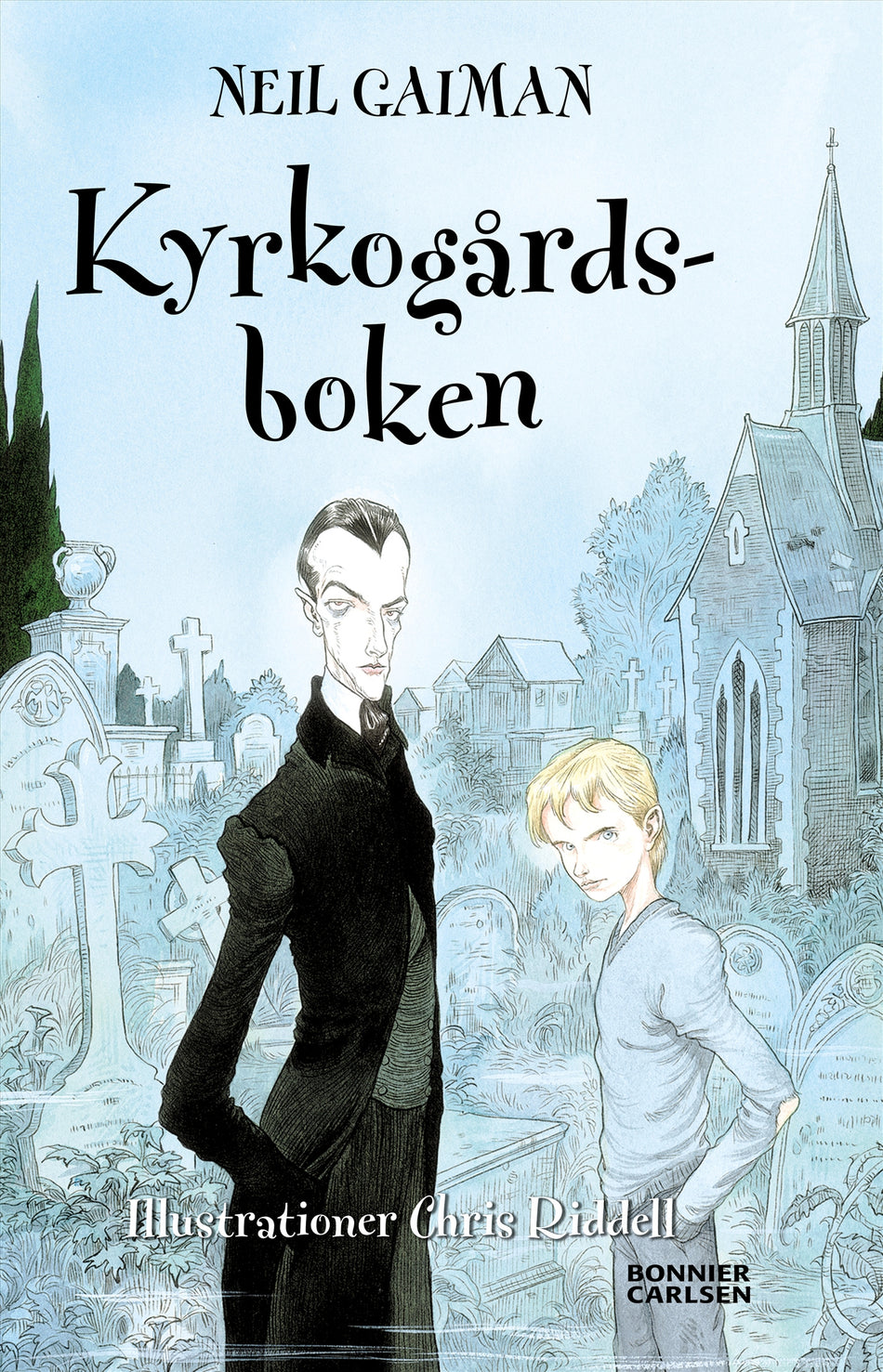 Valokuva kirjasta Neil Gaiman Kyrkogårdsboken, kuuluu tuoteryhmään Ruots lapset nuoret ja sarjakuvat.