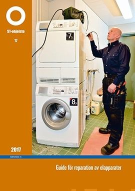 Valokuva kirjasta Markku Mäkinen Guide för reparation av elapparater, kuuluu tuoteryhmään K-kirjat.