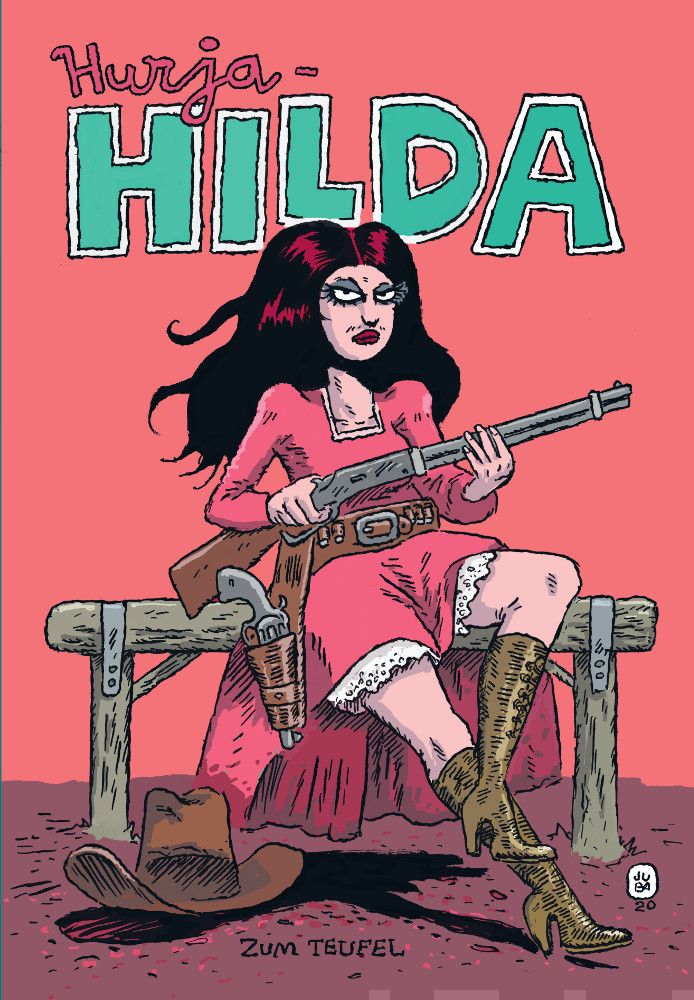 Valokuva kirjasta Juba Tuomola Hurja-Hilda, kuuluu tuoteryhmään Sarjakuvat.