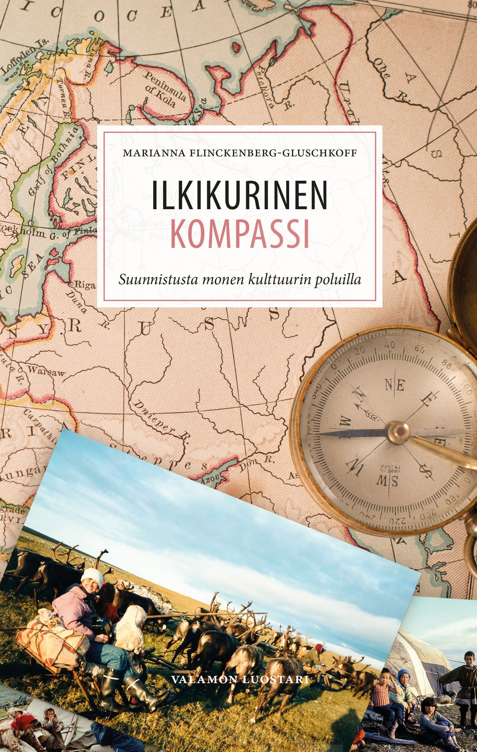 Valokuva kirjasta Marianna Finkenberg-Gluschkoff Ilkikurinen kompassi, kuuluu tuoteryhmään Elämäkerrat muistelmat.