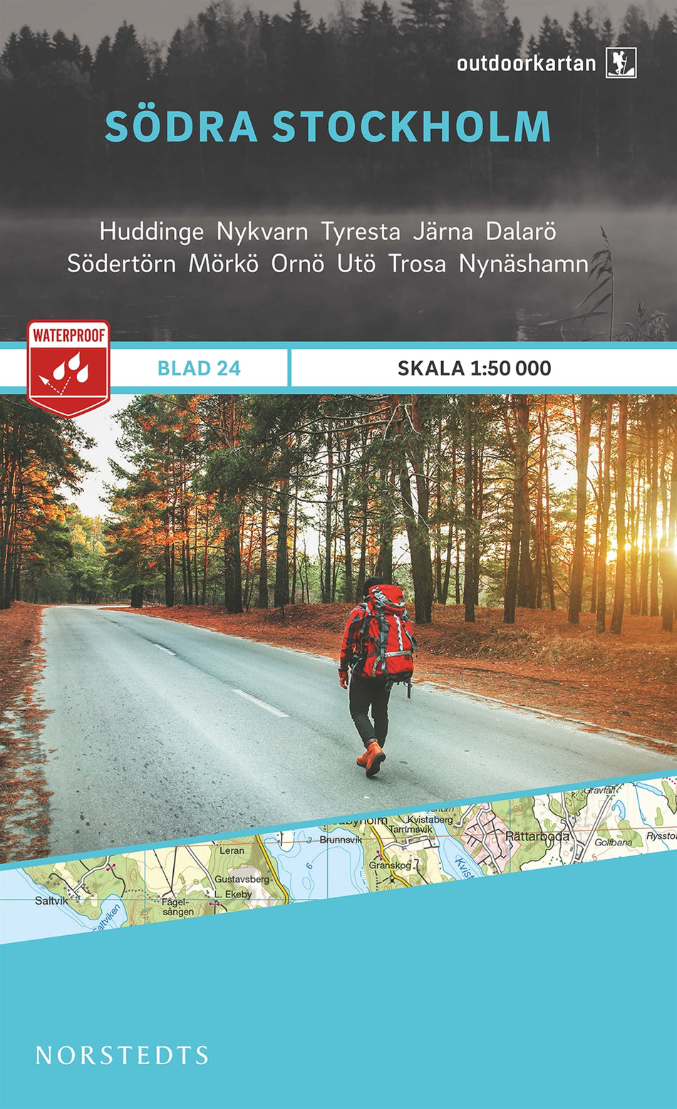 Valokuva kirjasta N/A Outdoorkartan Södra Stockholm : Blad 24 skala 1:50000, kuuluu tuoteryhmään Ruots harrasteet taide.