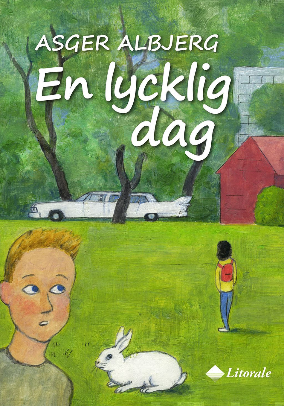 Valokuva kirjasta Asger Albjerg En lycklig dag, kuuluu tuoteryhmään Lasten romaanit lorut ja runot.