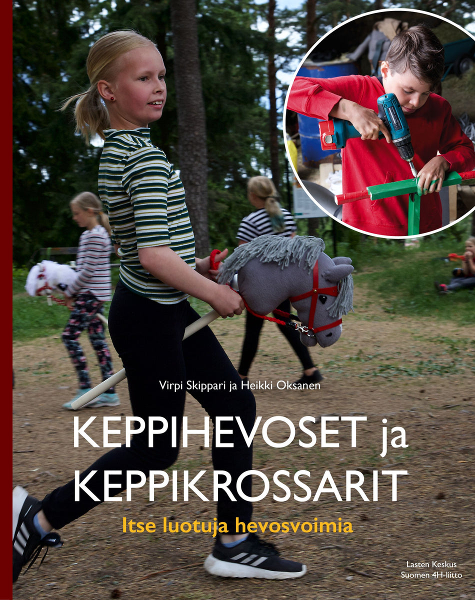 Valokuva kirjasta Virpi Skippari Keppihevoset ja keppikrossarit, kuuluu tuoteryhmään K-kirjat.