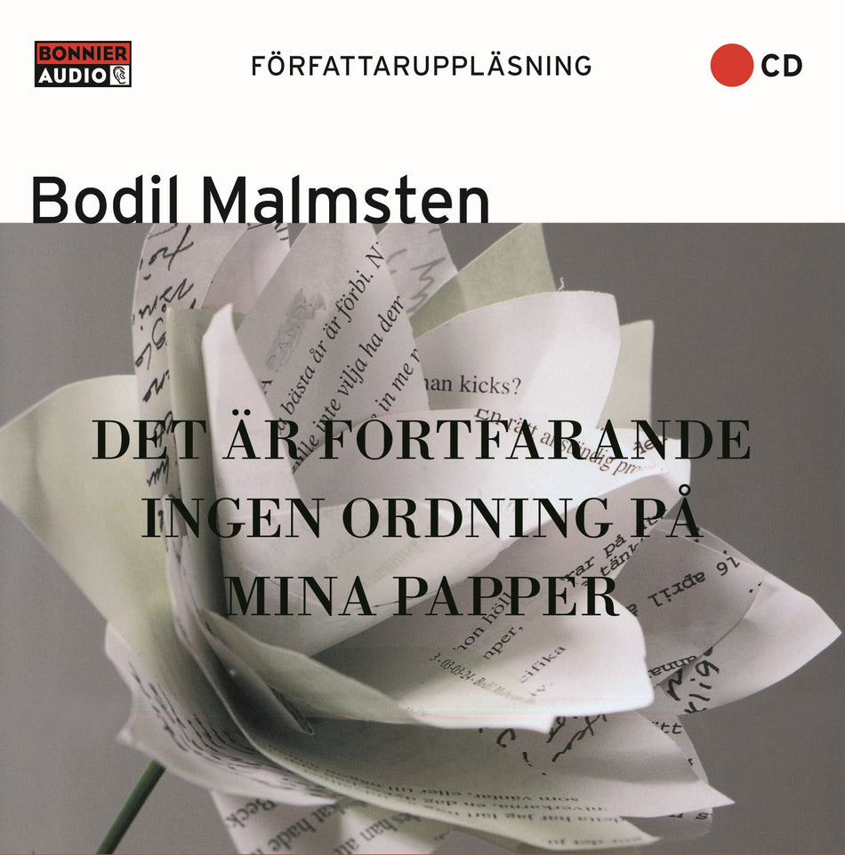 Valokuva kirjasta Bodil Malmsten Det är fortfarande ingen ordning på mina papper, kuuluu tuoteryhmään Ruots kaunokirjat.