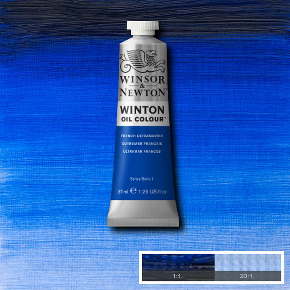 Valokuva tuotteesta Öljyväri 37ml 263 French ultramarine W&amp;N Winton, kuuluu tuoteryhmään Taidetarvikkeet.