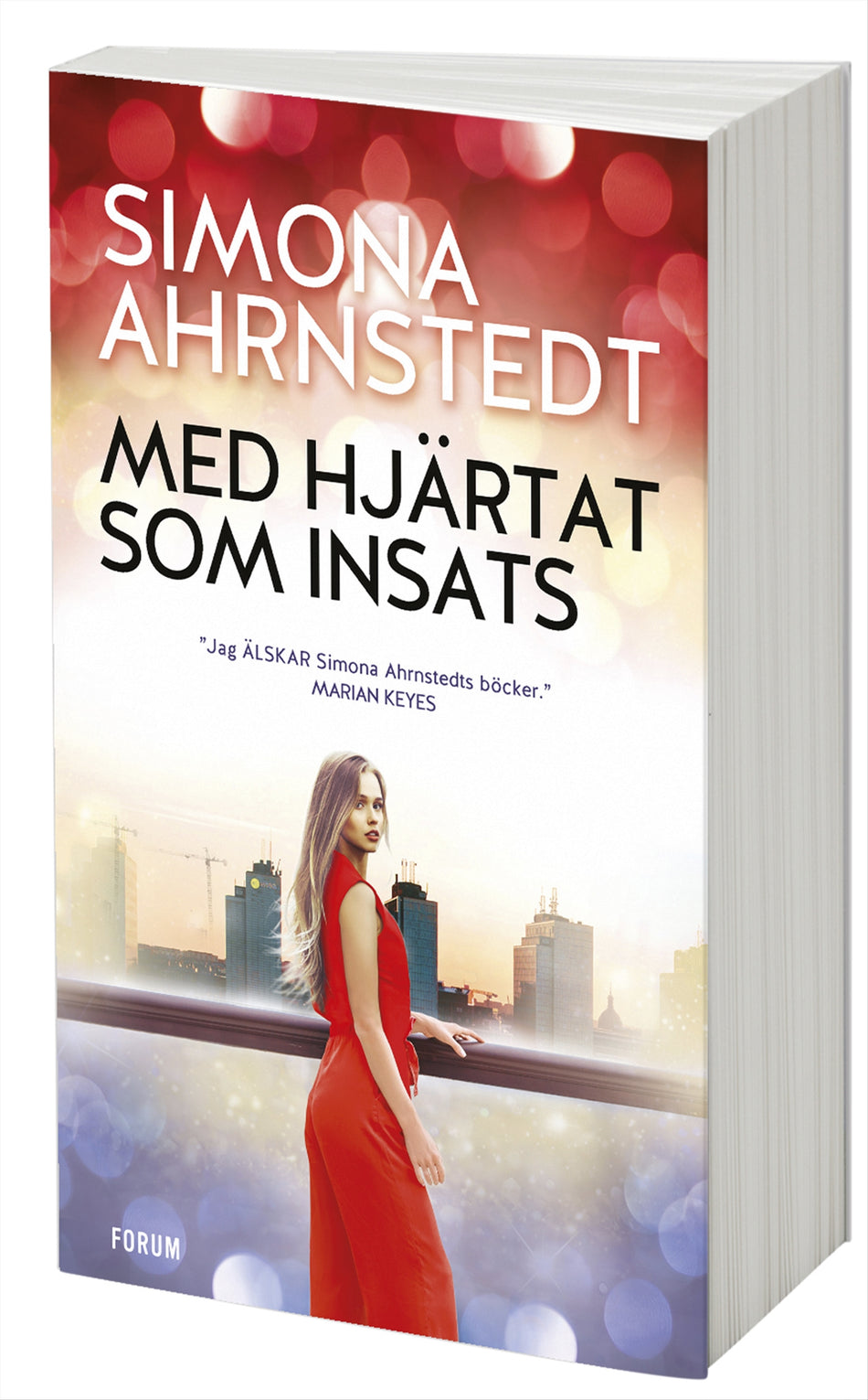 Valokuva kirjasta Simona Ahrnstedt Med hjärtat som insats, kuuluu tuoteryhmään Ruots kaunokirjat.