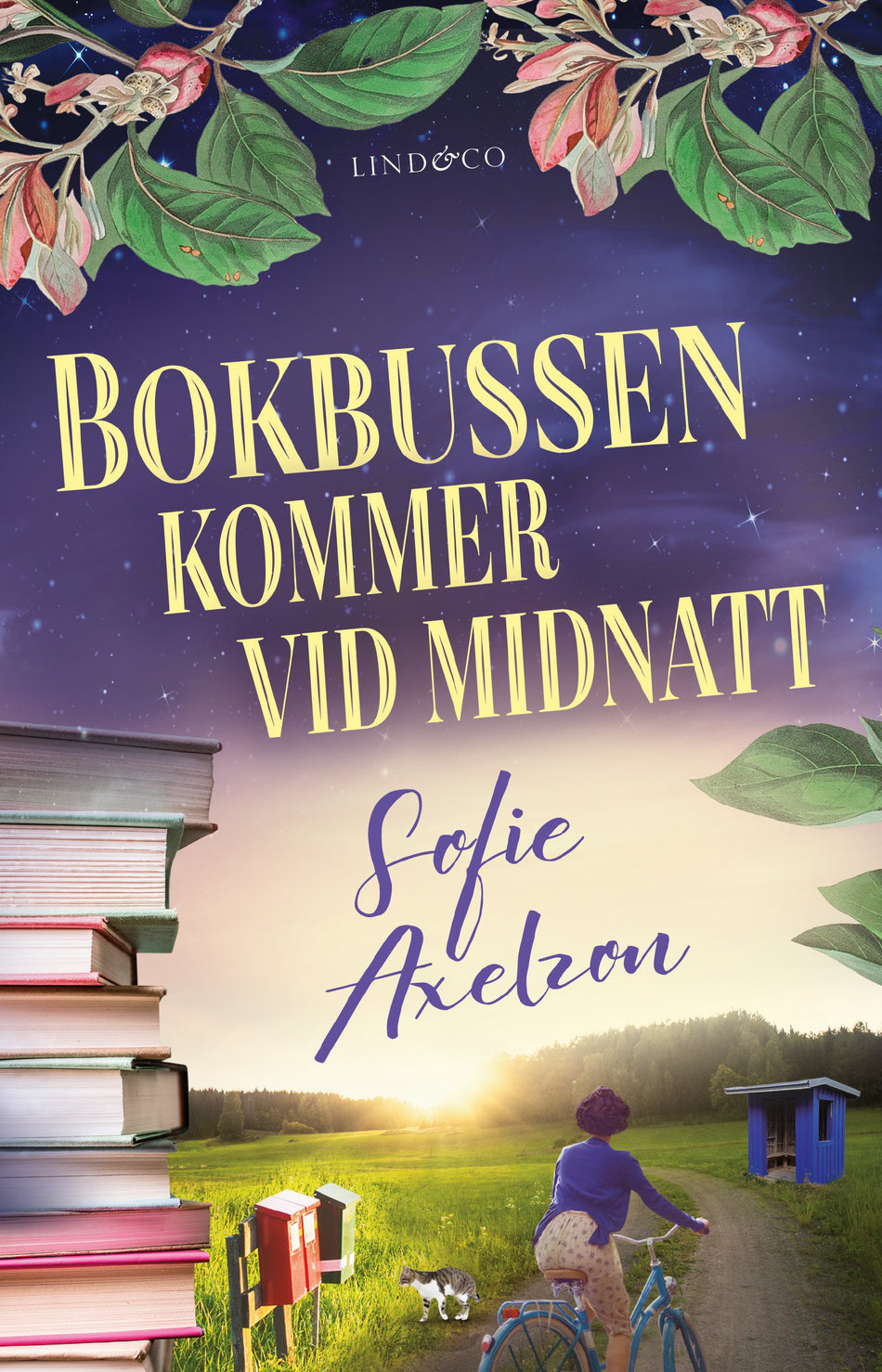 Valokuva kirjasta Sofie Axelzon Bokbussen kommer vid midnatt, kuuluu tuoteryhmään Ruots kaunokirjat.